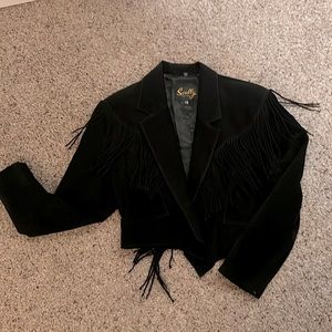 Scully fringed jacket- suede leather